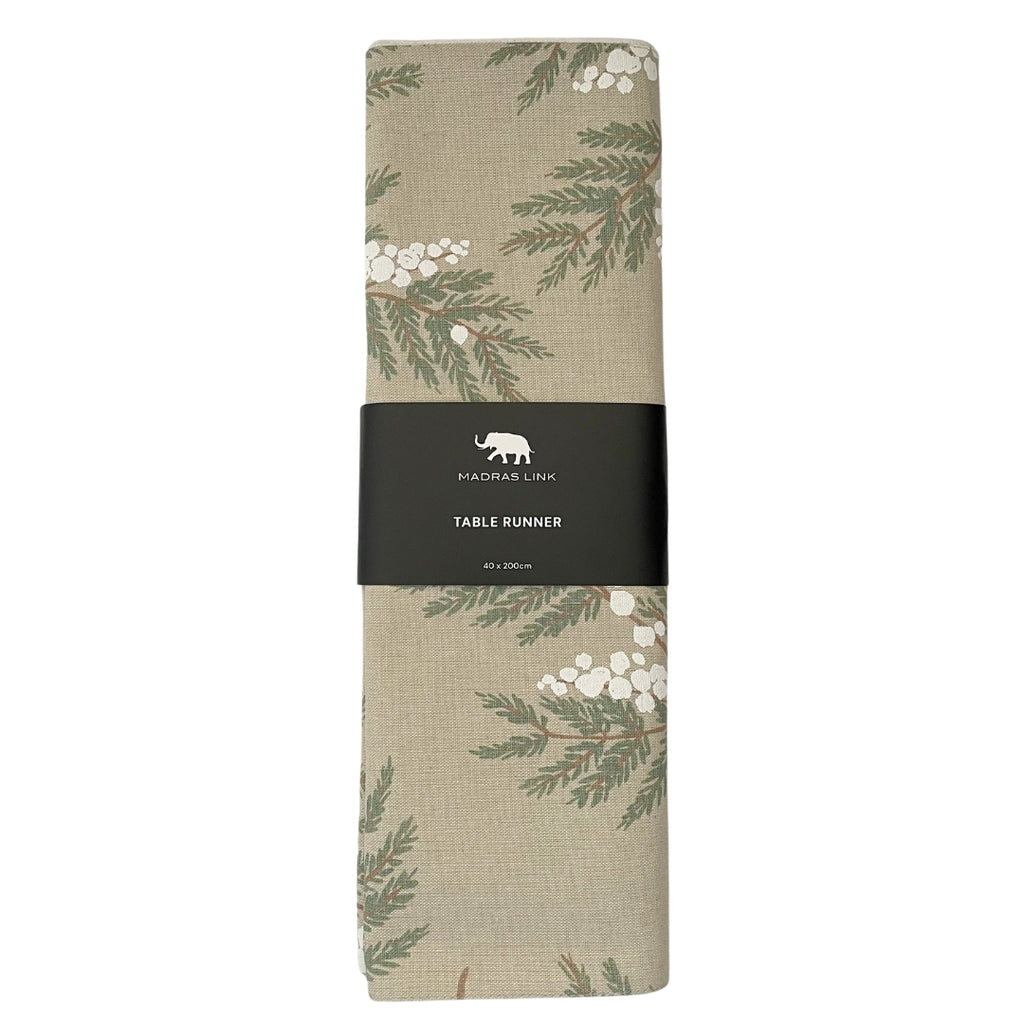 Twig and Feather snow berry table runner 40x200cm 