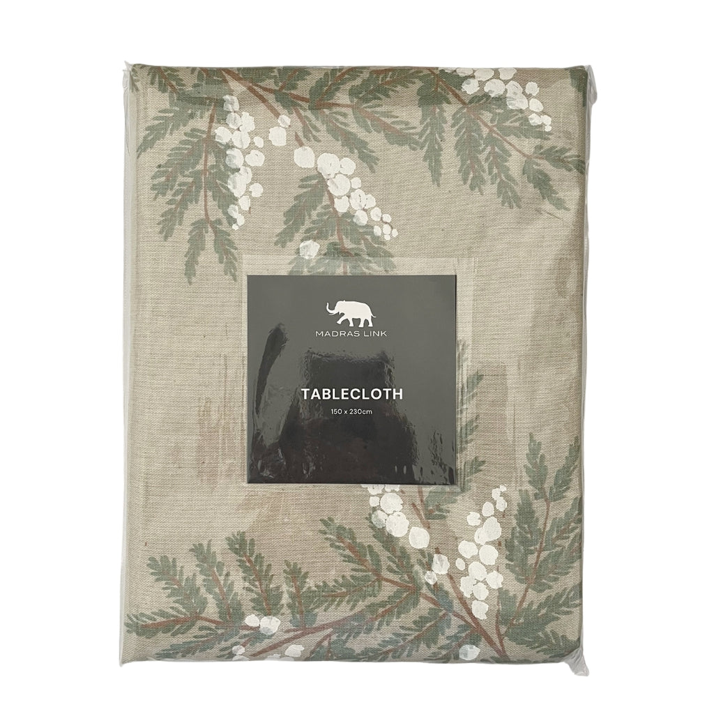 Twig and Feather snow berry tablecloth 150xm x 230cm