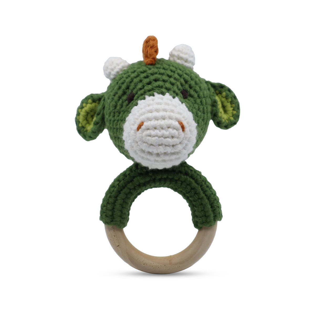 Twig Rattle Dinosaur – Ring Rattle - Twig and Feather | Twig and Feather