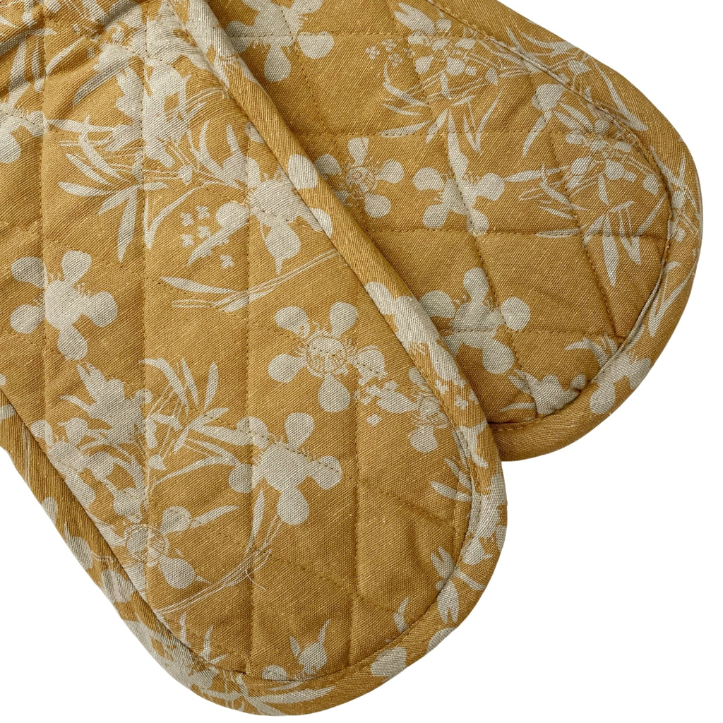 Myrtle - Double Oven Glove – Honey Mustard