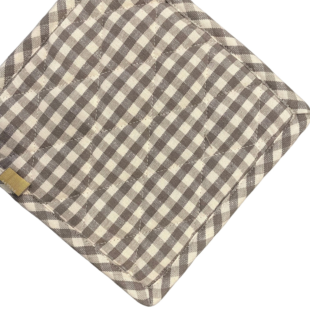 Gingham - Pot Holder – Ash Grey