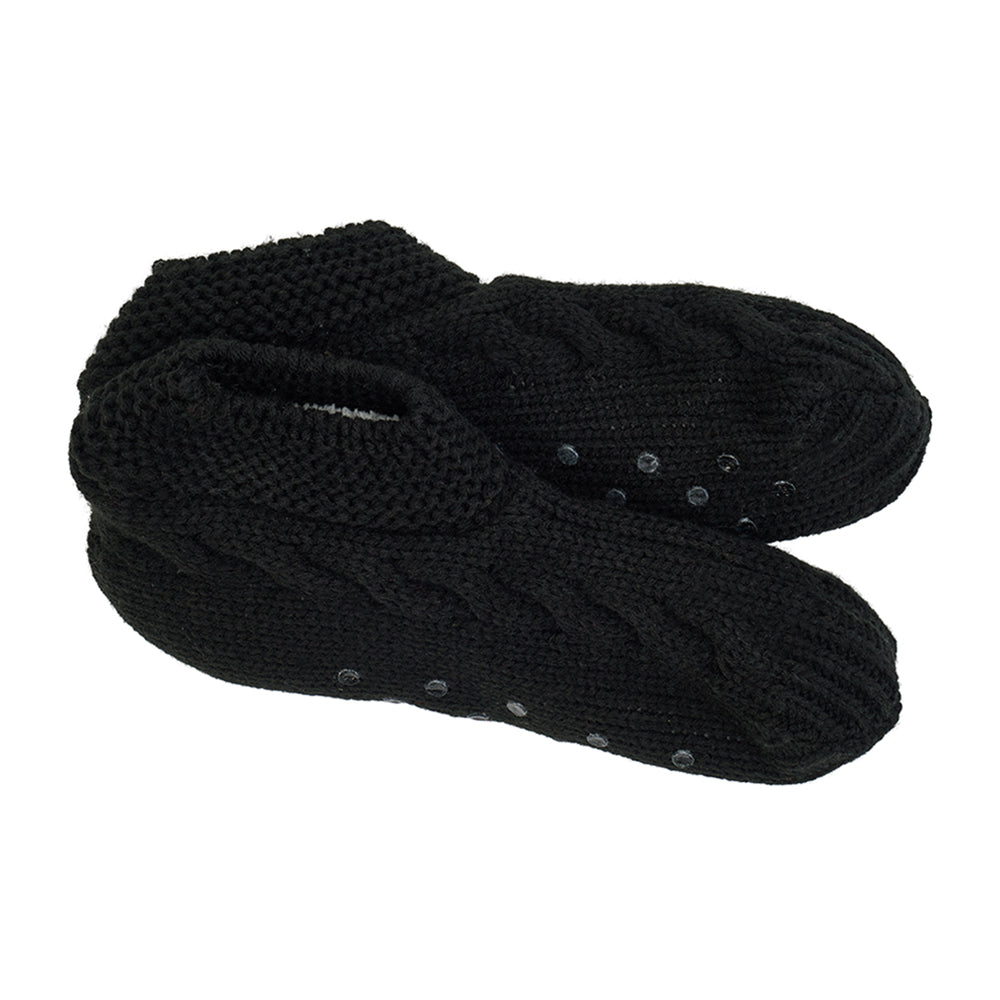 Mens black best sale slipper socks