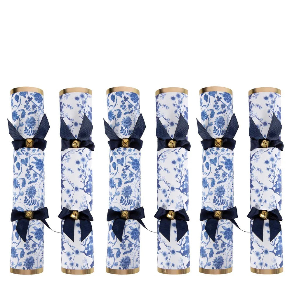 Christmas Crackers – Chinoiserie Blue & White – 6pk