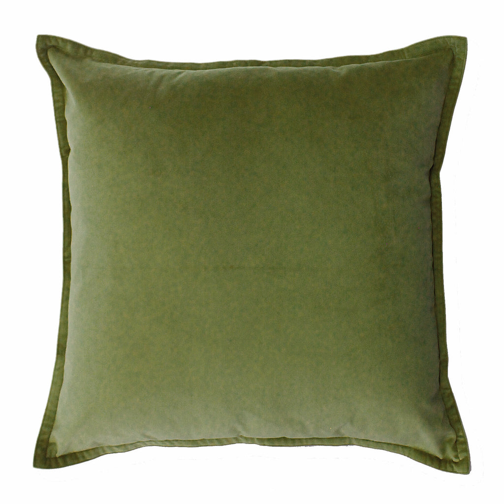 Twig-and-feather-cushion-velvet-leaf-green