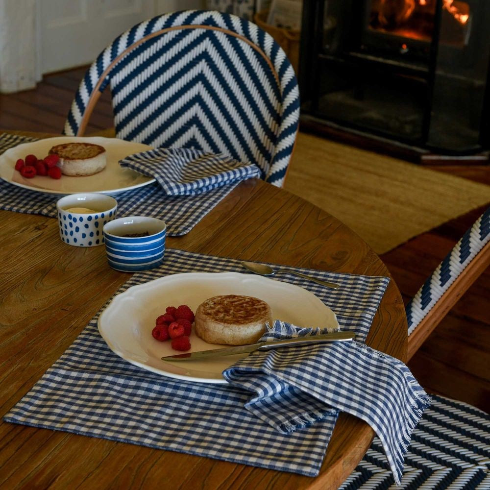 Gingham - Placemat – Blue – 4pk