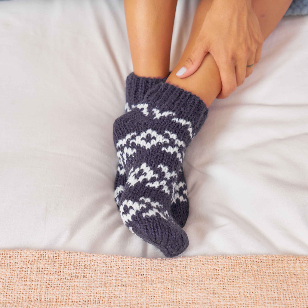 Blue sales slipper socks