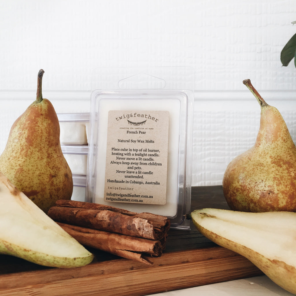 Twig-and-feather-french-pear-soy-wax-melts