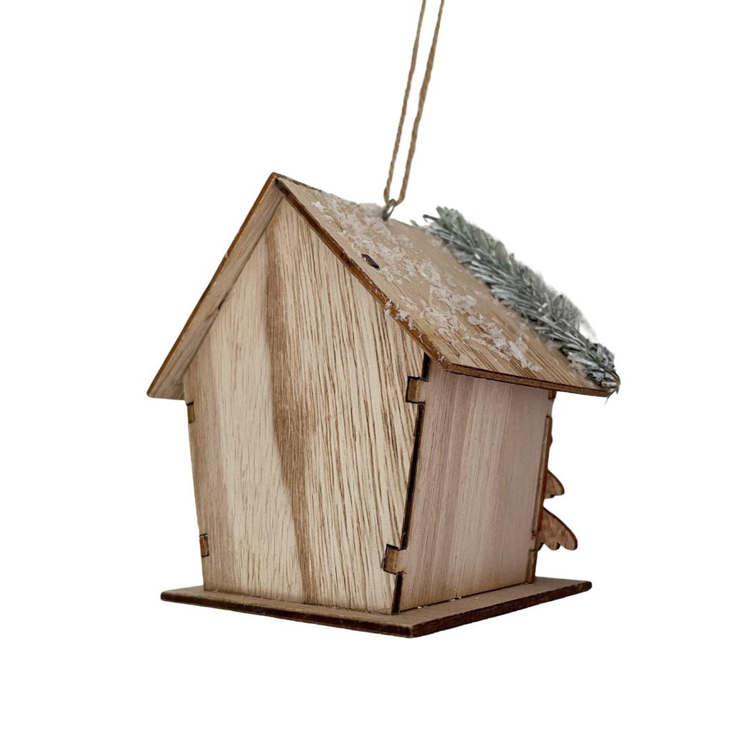 Stable with Deer – Neutral – LED - Hanging Decoration