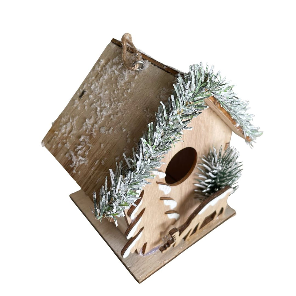 Stable with Deer – Neutral – LED - Hanging Decoration