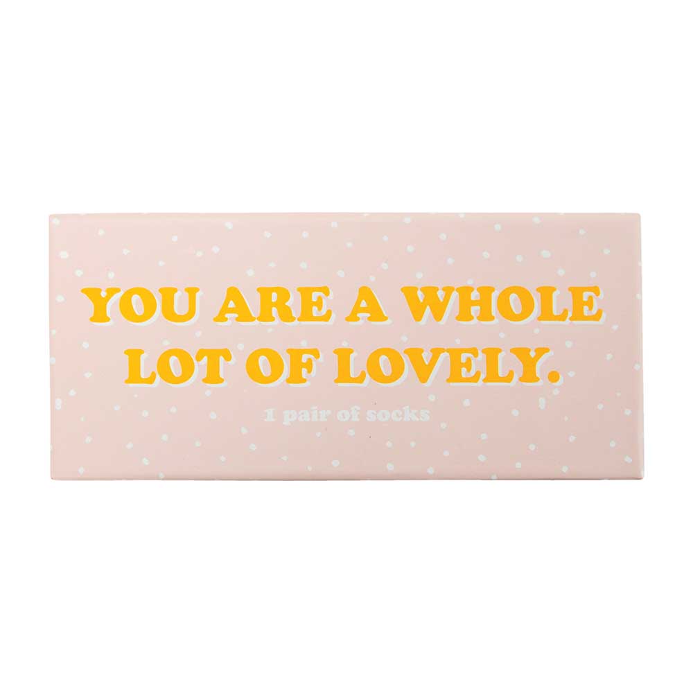 Boxed Socks – You Are A Whole Lot Of Lovely – 1 Pair