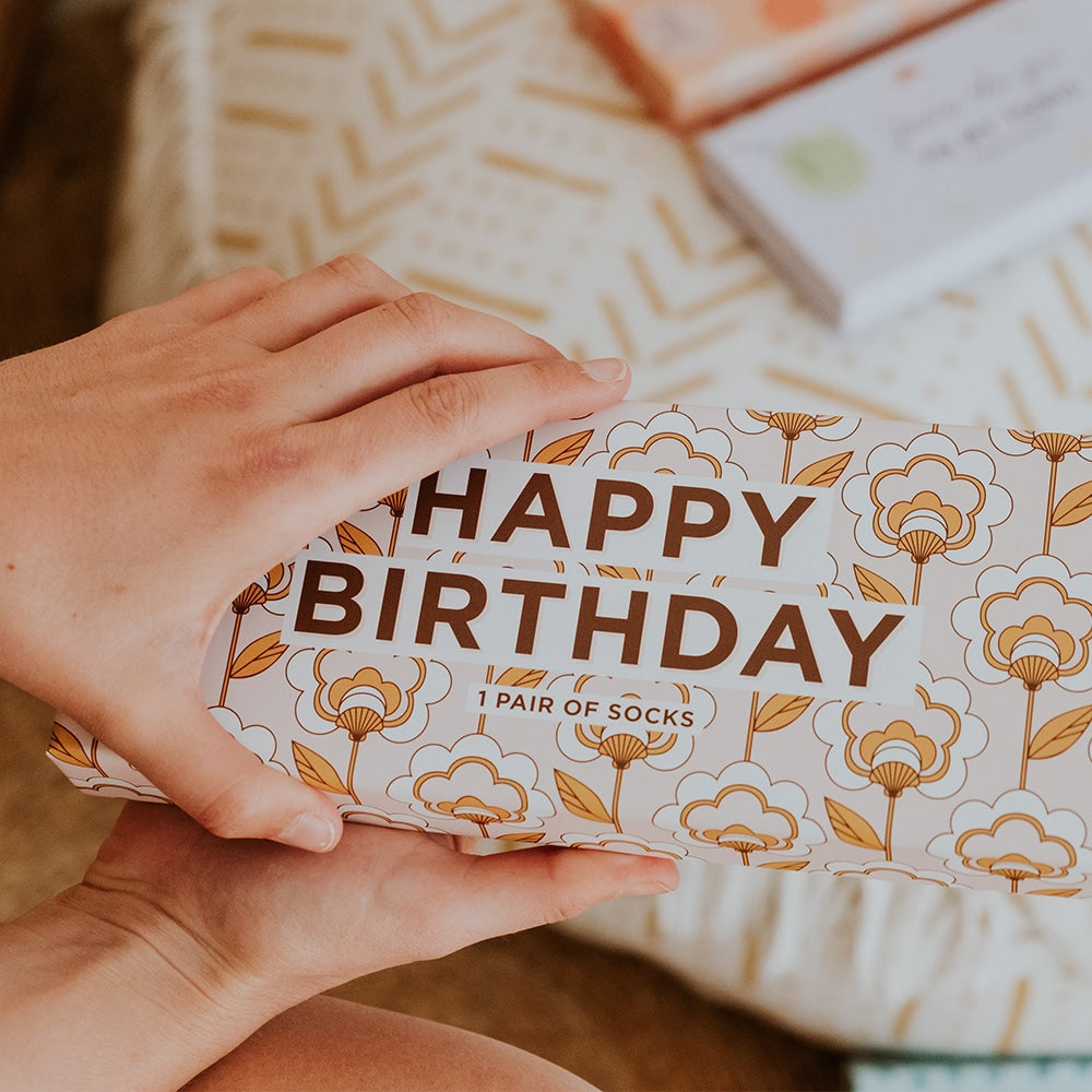 Boxed Socks – Happy Birthday – 1 Pair