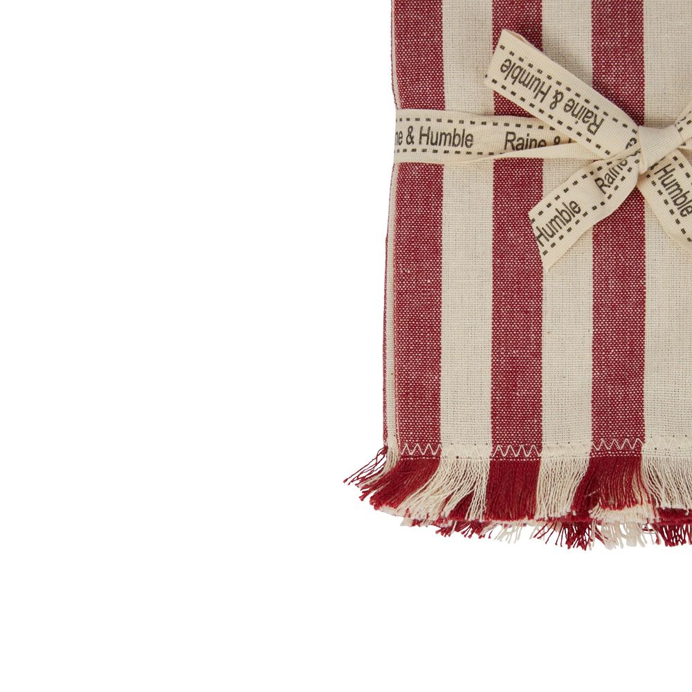 Napkins – Red Stripe – 4pk